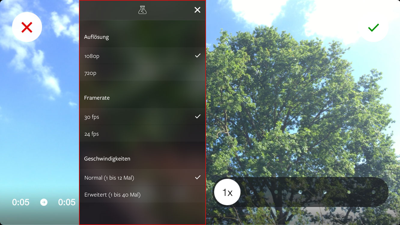 iPhone-App Instagram Hyperlapse