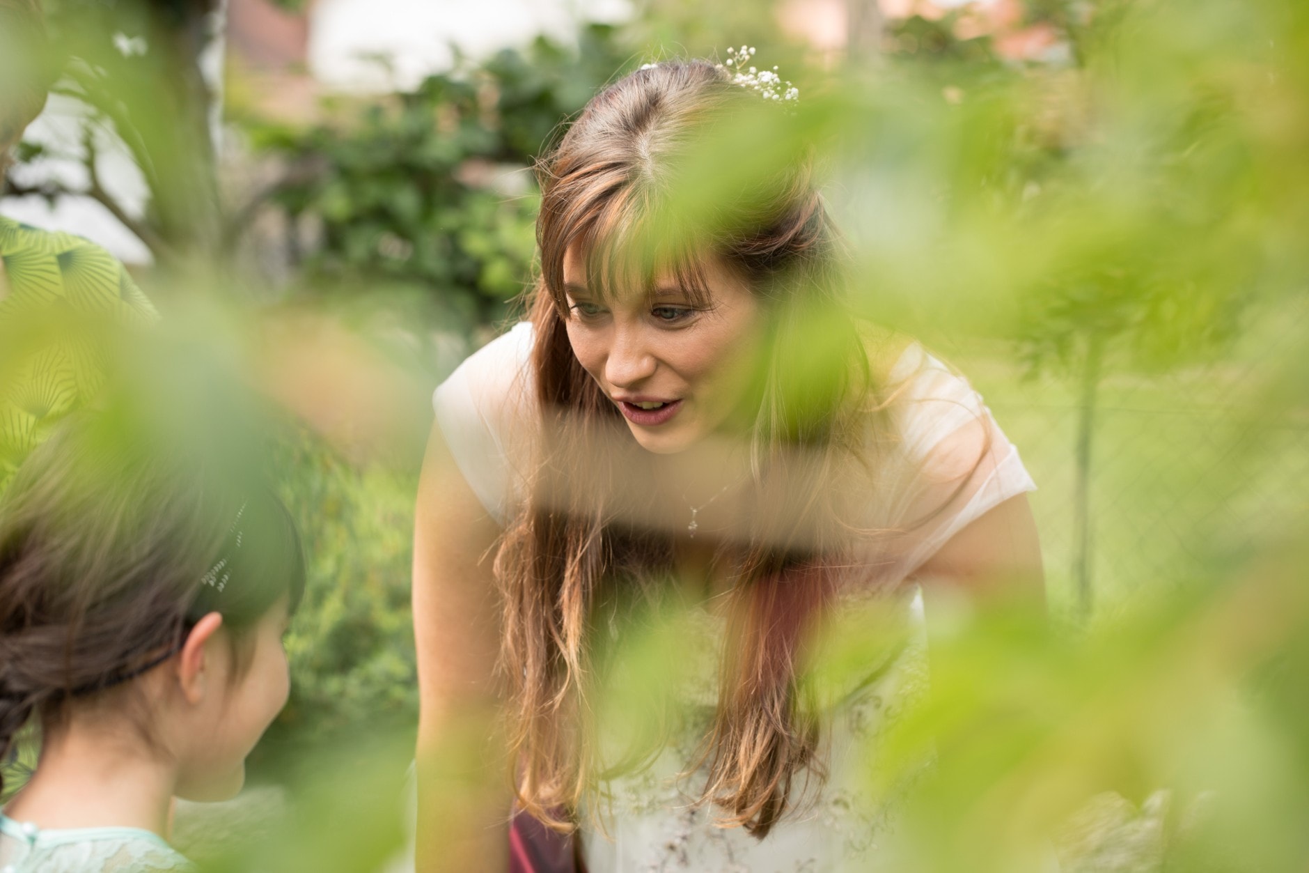 Braut im Garten