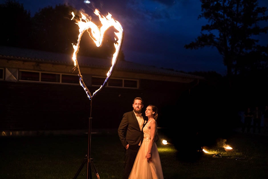 Hochzeit Feuerwerk Herz